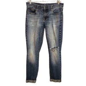 Gap Low Waist Distressed Skinny Jeans Size 8 29R